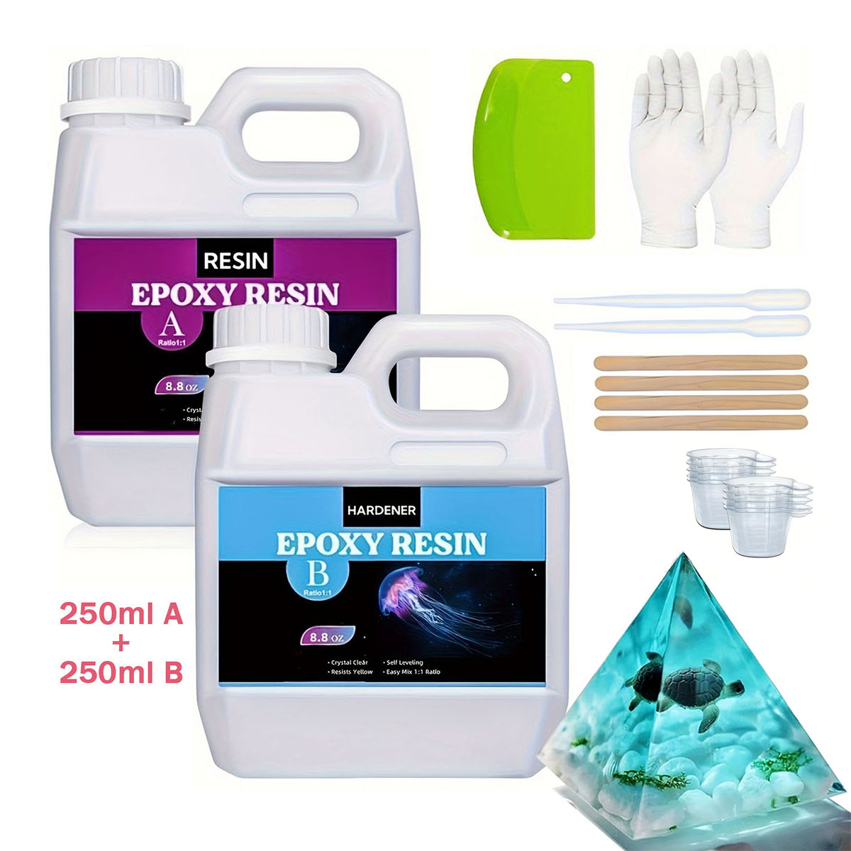 Resin Jewelry Kit - Kit de resina de fundición transparente