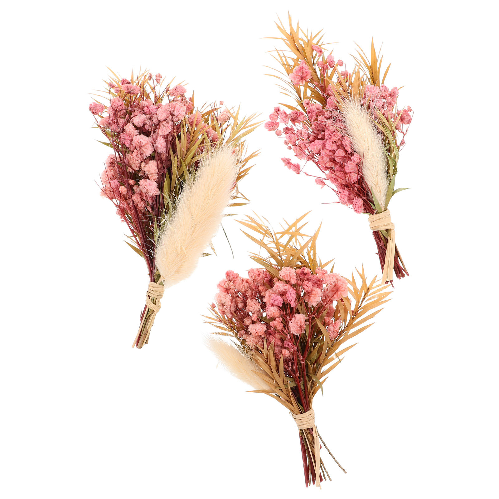 Dried Flower Bulk - Juego de 3 Mini Ramos de