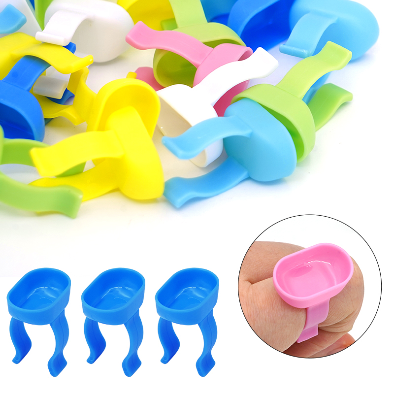 Mixing Cup Silicone - Anillo de dedo para mezclar Dental,