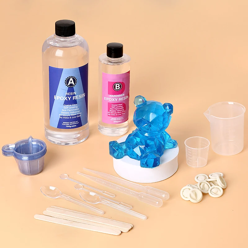 Mixing Cup Silicone - Kit de resina epoxi transparente, resina