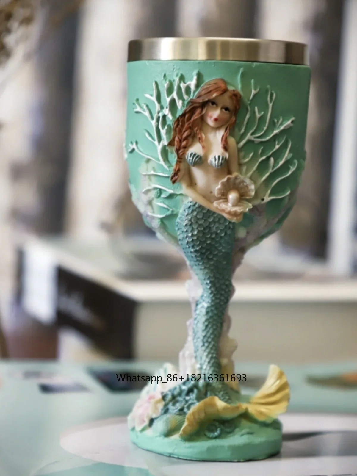 Crafting Resin - Copa de vino de acero inoxidable