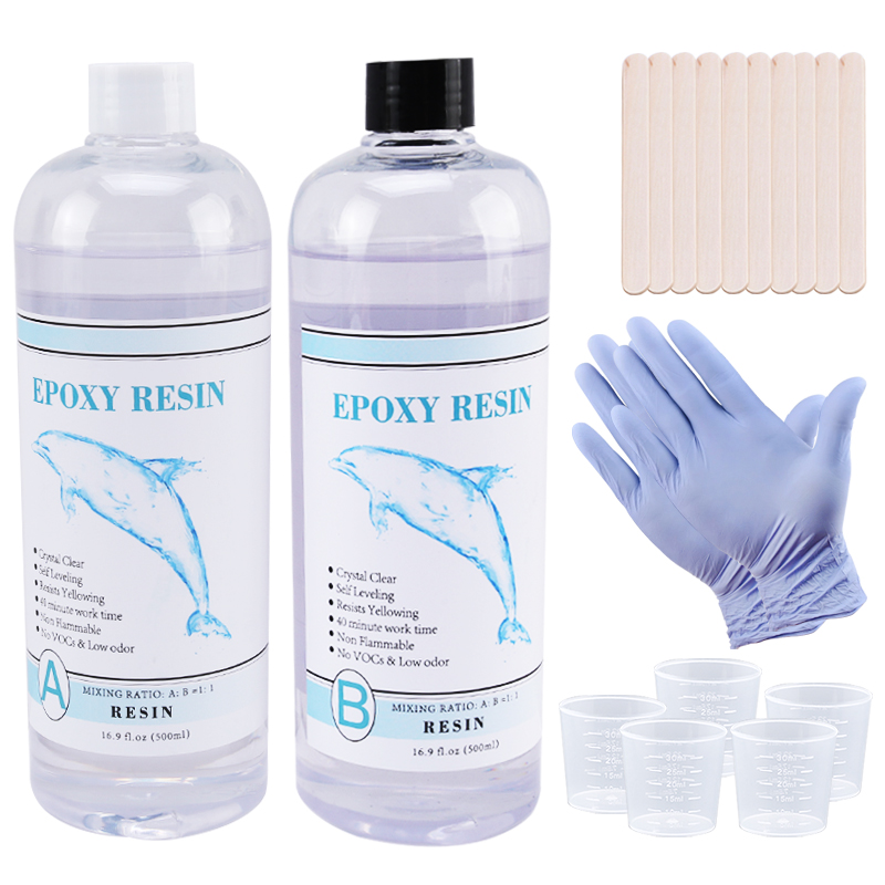 Resin Jewelry Kit - Resina epoxi transparente 1:1, resina artística