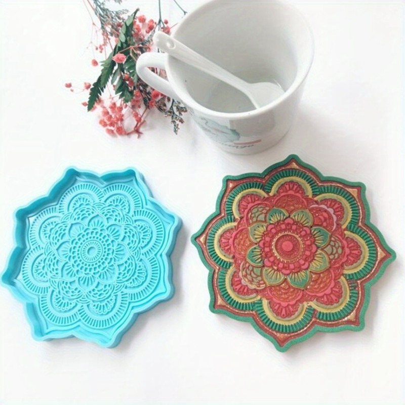 Coaster Mold Round - Molde de silicona con posavasos de