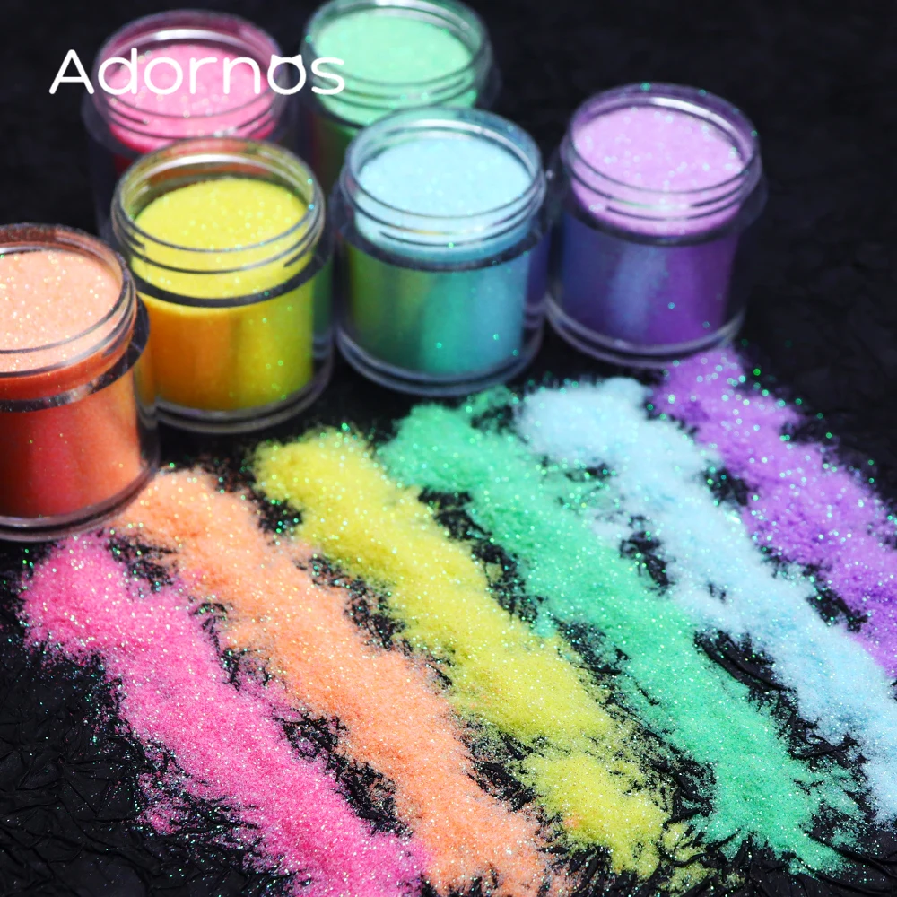Resin Pigment Set - Polvo de azúcar con purpurina iridiscente,