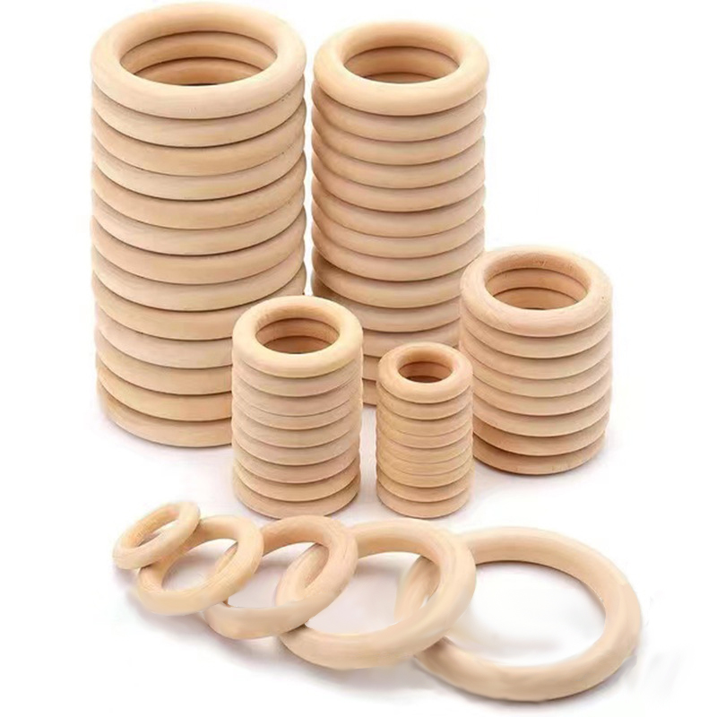 Wood Ring Blank - Anillos de madera para manualidades, aros