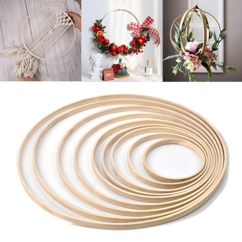 Wood Ring Blank - Atrapasueños hecho a mano de madera,