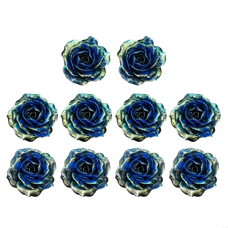 Paquete 10 flores plástico con - Resin Glitter Pack reseña y precio