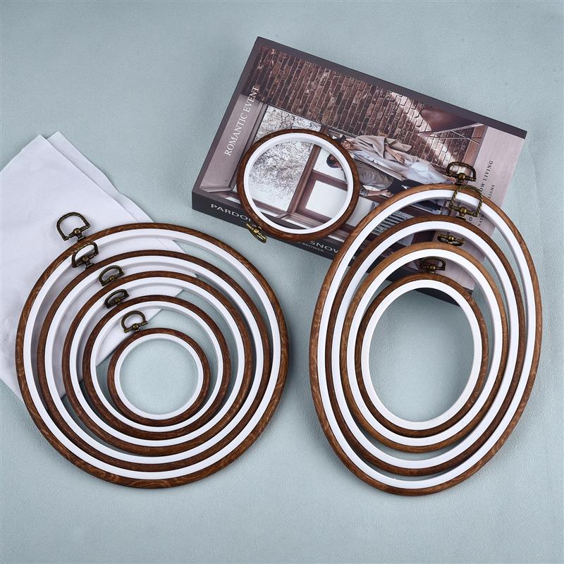 Juego de aros de bordado de ma - Wood Ring Blank reseña y precio