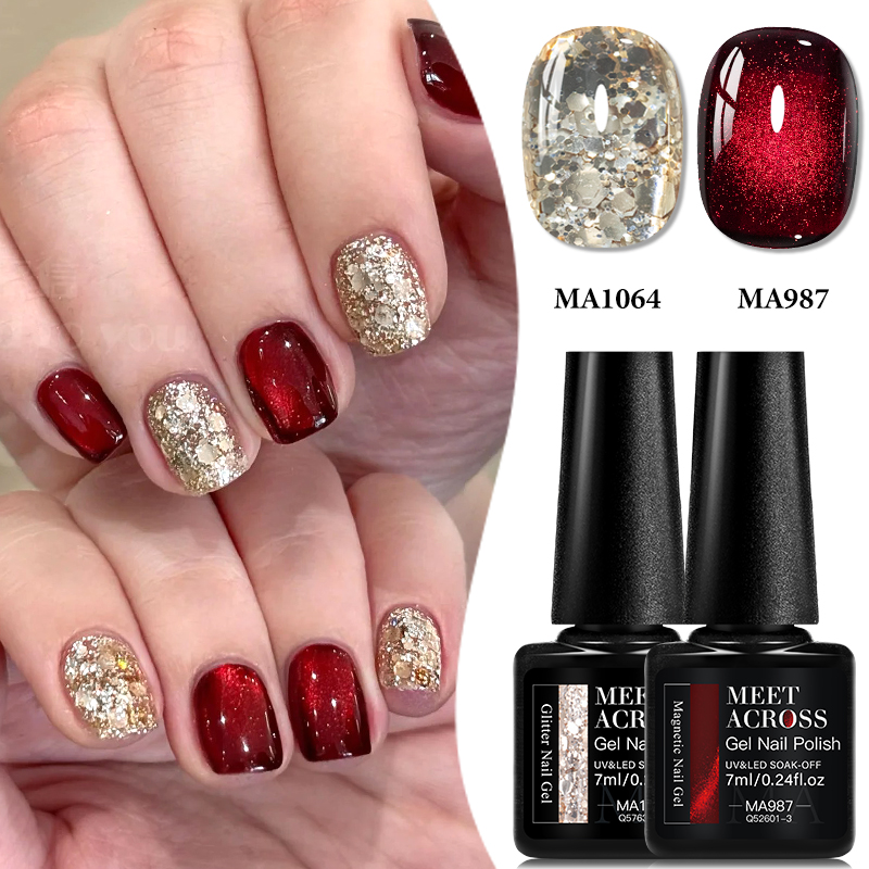 Juego de 2 Esmaltes de Uñas Ma - Resin Glitter Pack reseña y precio