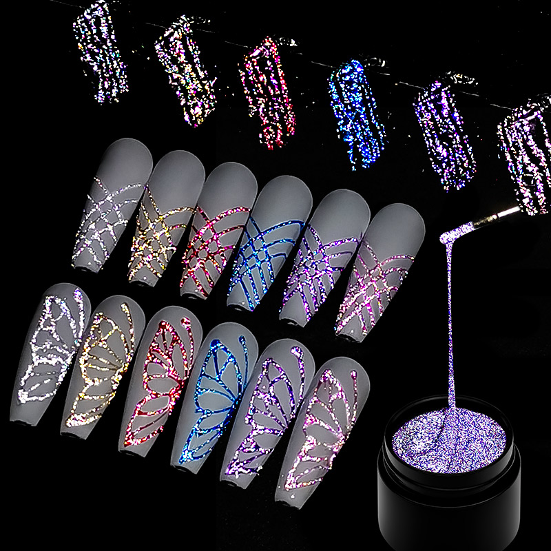 Juego de 6 esmaltes de uñas en - Resin Glitter Pack reseña y precio