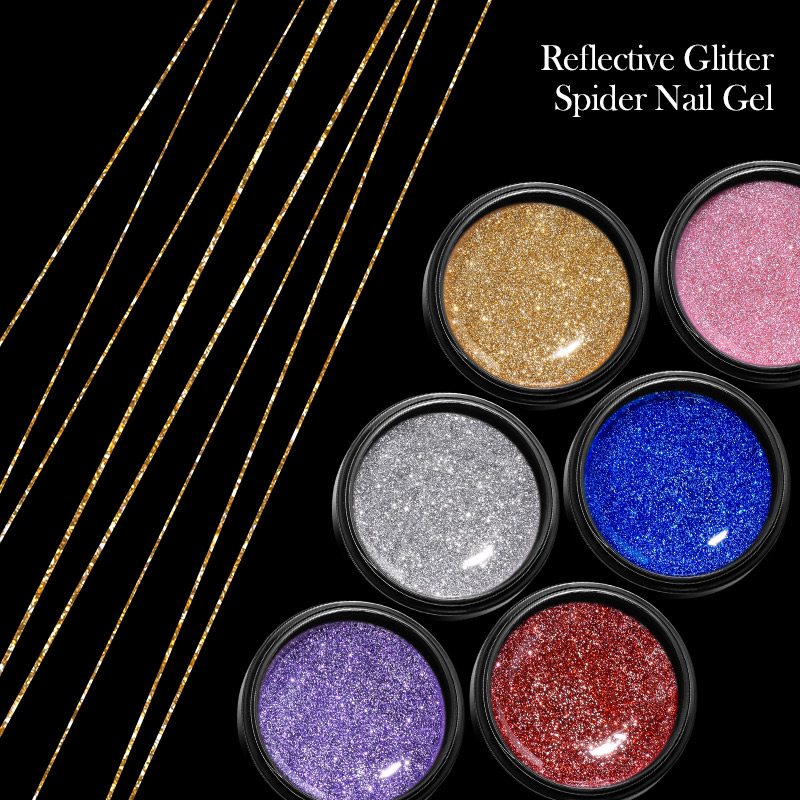 Juego de 6 esmaltes de uñas en - Resin Glitter Pack reseña y precio