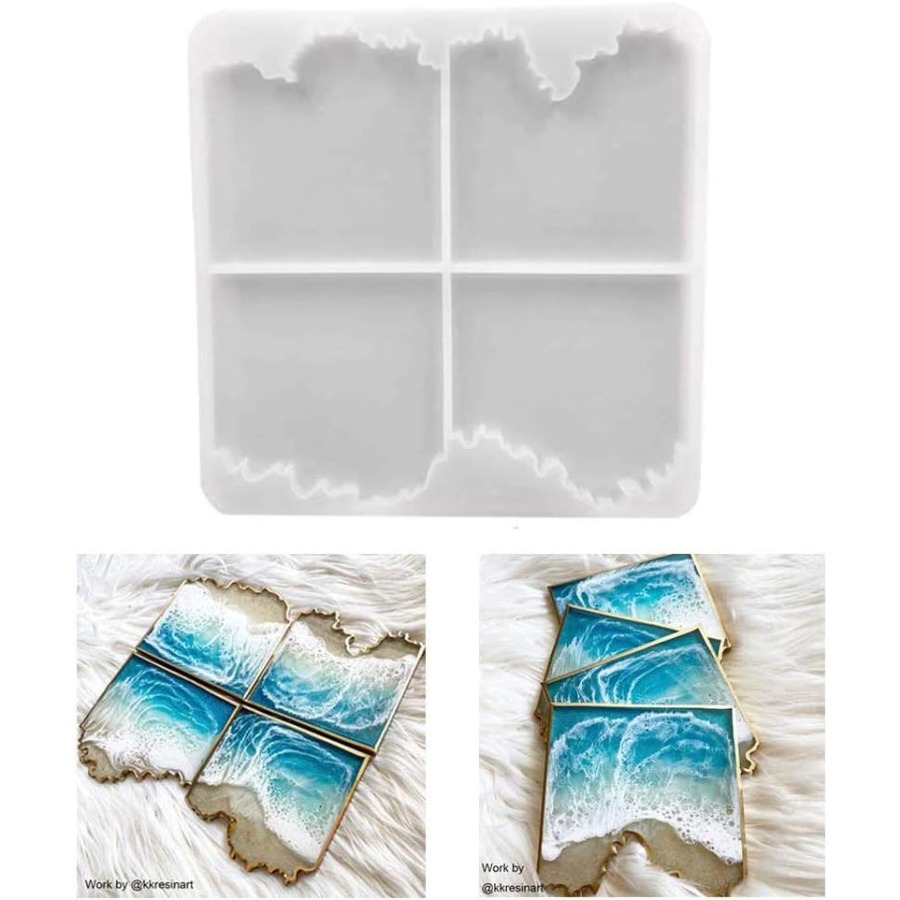 Molde de silicona para posavas - Resin Ocean Wave Mold reseña y precio