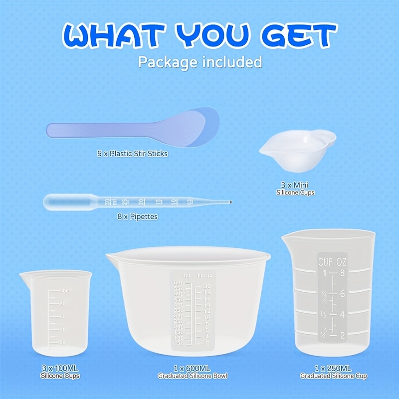 Tazas Medidoras de Silicona pa - Mixing Cup Silicone reseña y precio