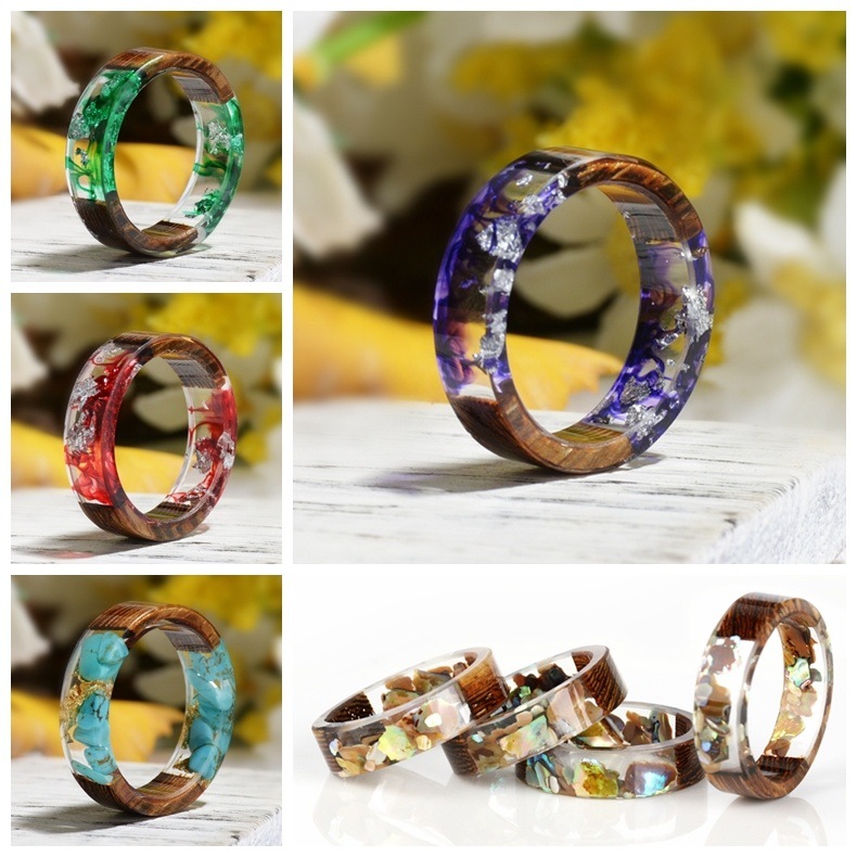 Anillo creativo de resina de m - Dried Flower Bulk reseña y precio