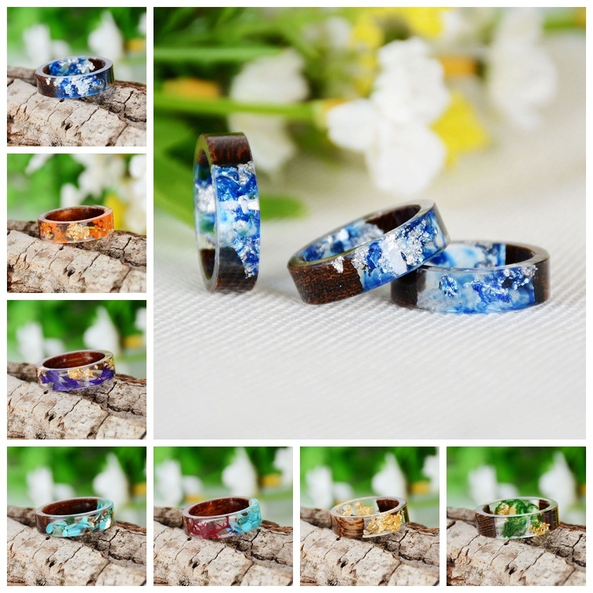 Anillo creativo de resina de m - Dried Flower Bulk reseña y precio
