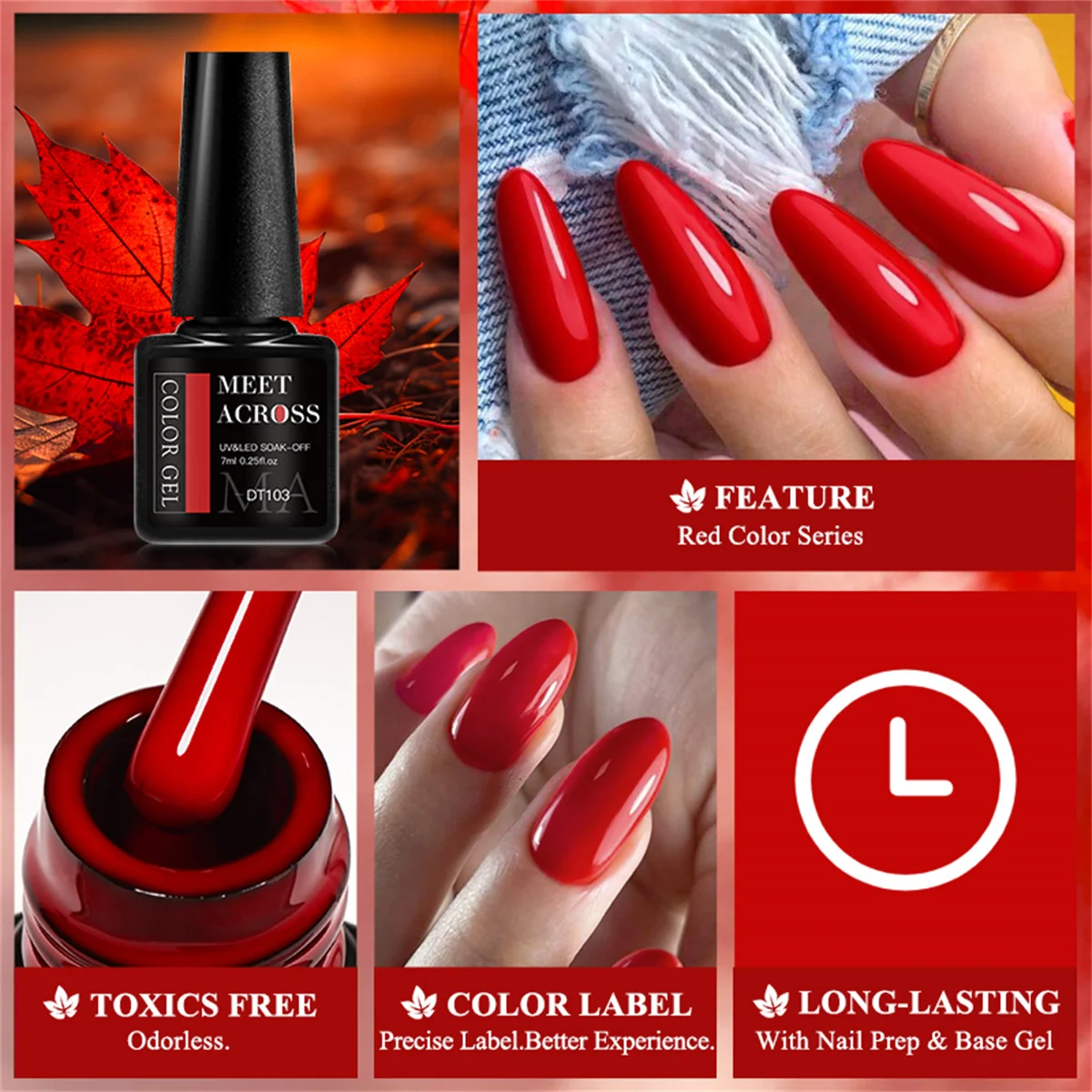 Set de 8 Esmaltes de Uñas en G - Resin Glitter Pack reseña y precio