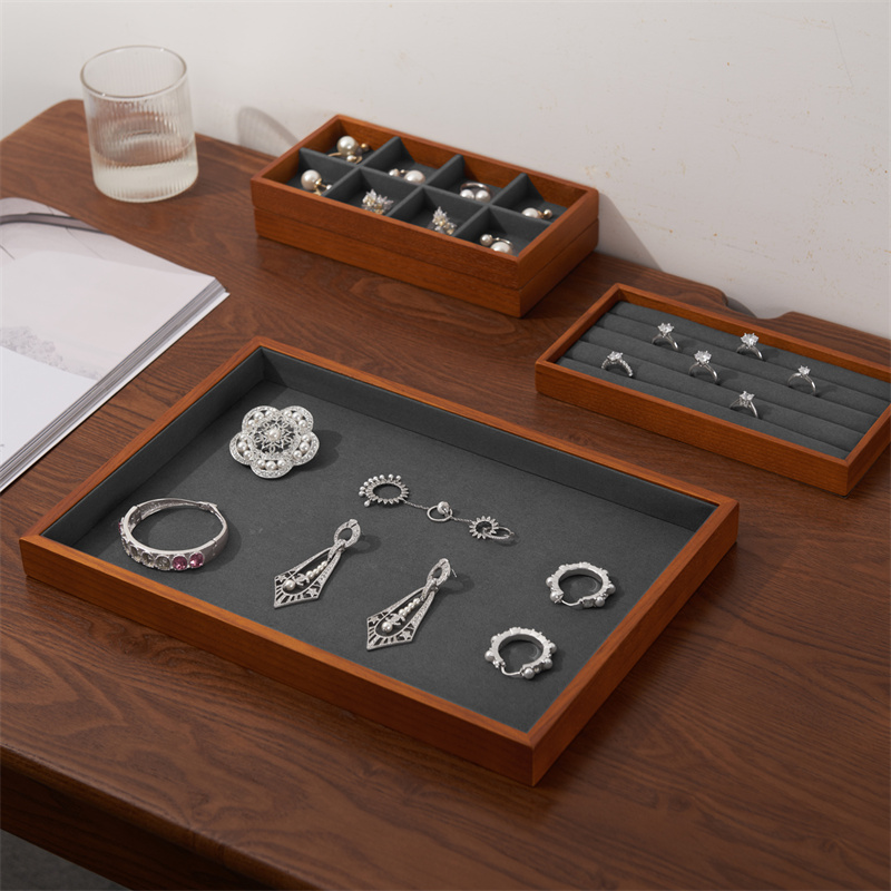 Oirlv-organizador de joyas de  - Wood Ring Blank reseña y precio