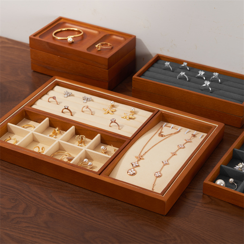 Oirlv-organizador de joyas de  - Wood Ring Blank reseña y precio
