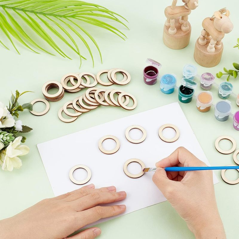 Anillos de madera Natural de 3 - Wood Ring Blank reseña y precio
