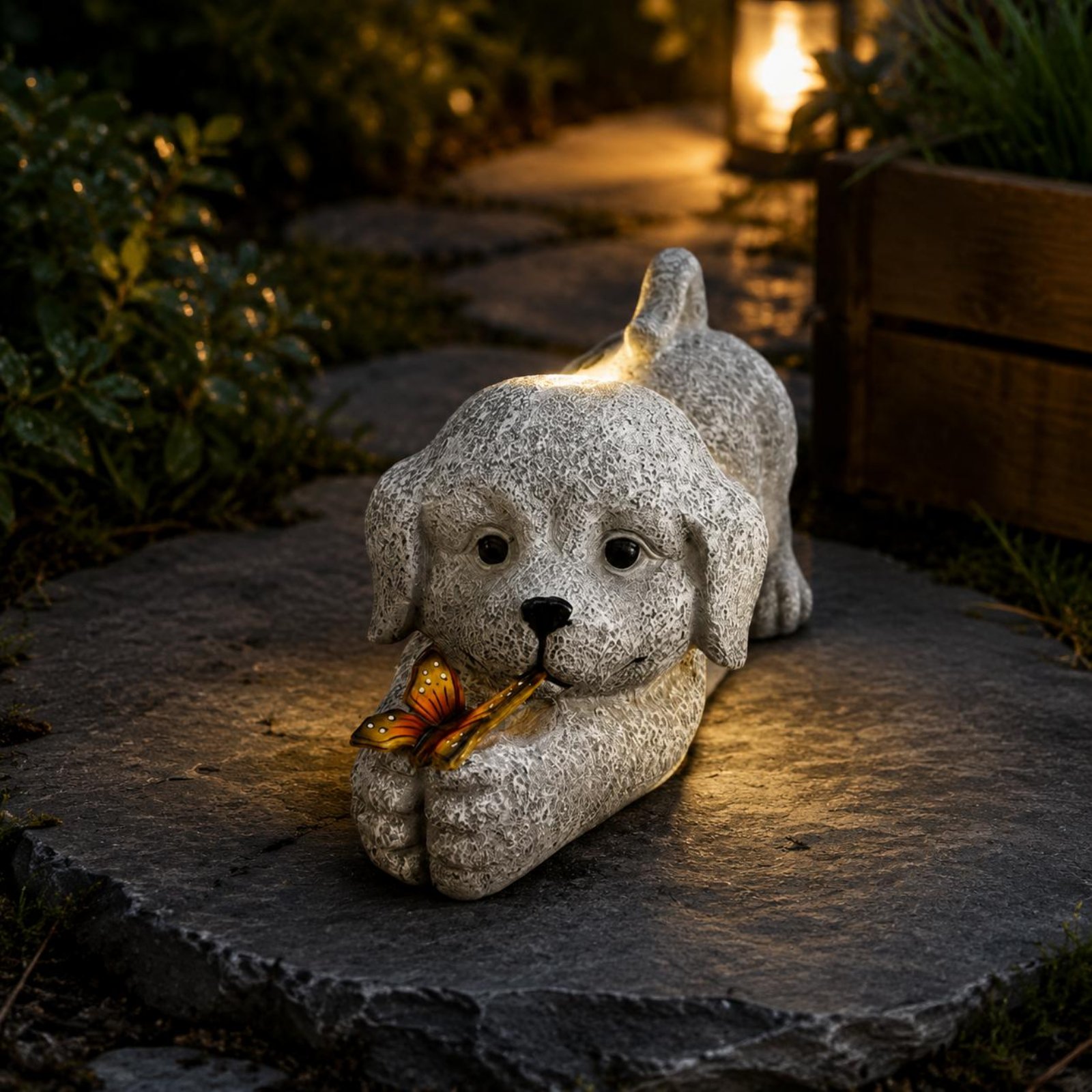 Estatua de perro solar, artesa - Crafting Resin reseña y precio